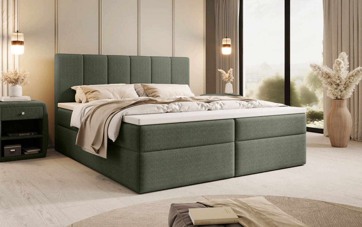 Luxusbetten24 Boxspringbett Aurelia Bouclé, mit Stauraum günstig online kaufen