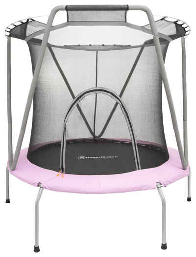 HyperMotion Kindertrampolin Trampolin mit Sicherheitsnetz, für Kinder 3-8 Jahre, 137cm