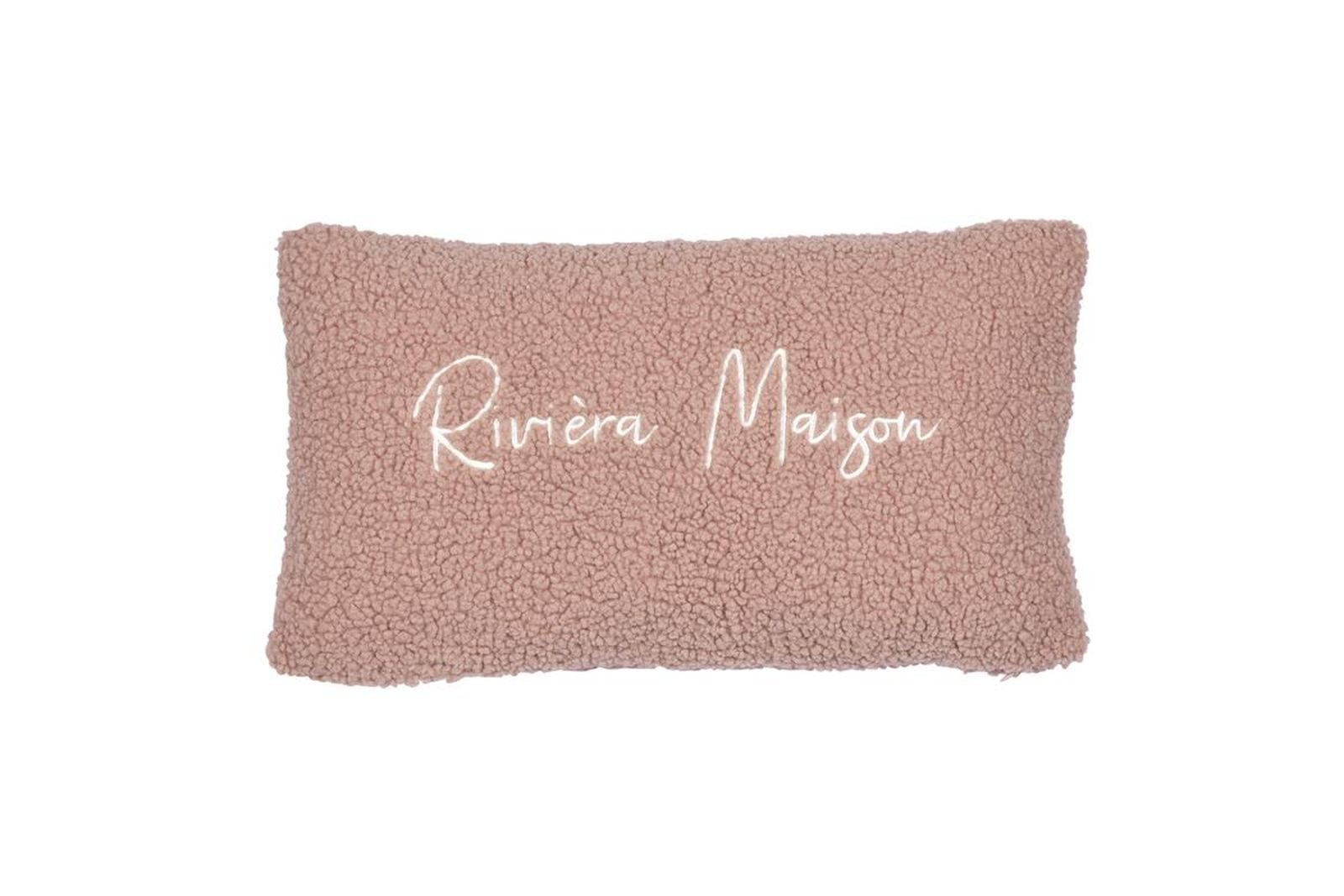 Rivièra Maison Dekokissen Teddy_Pink_UV_UV_30x50 1 Zierkissen 30 x 50 cm, Dekokissen Couch kissen Sofa Kissen