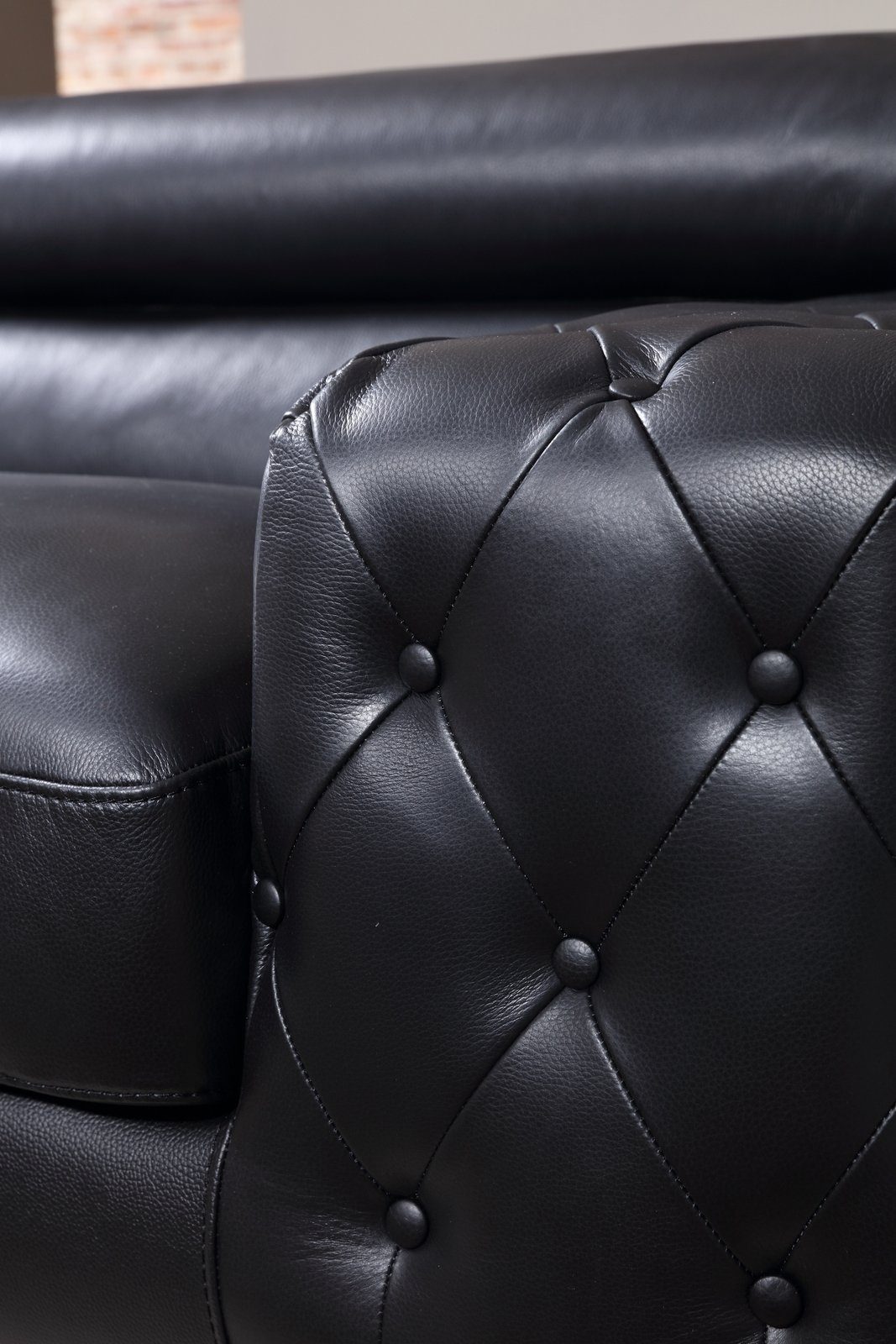 Couch Leder Fabrizio 3-Sitzer Designer Salottini Sofa 3er XL 3-Sitzer