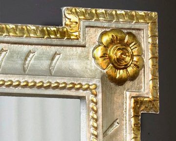 ASR Rahmendesign Wandspiegel Modell Innsbruck (klassisch, Blattsilber mit Mekka Details), Größe außen: 72 cm x 92 cm x 3 cm