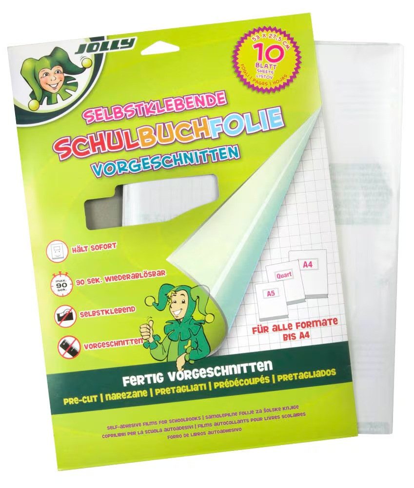JOLLY Schutzfolie JOLLY Bucheinbandfolie selbstklebend transparent