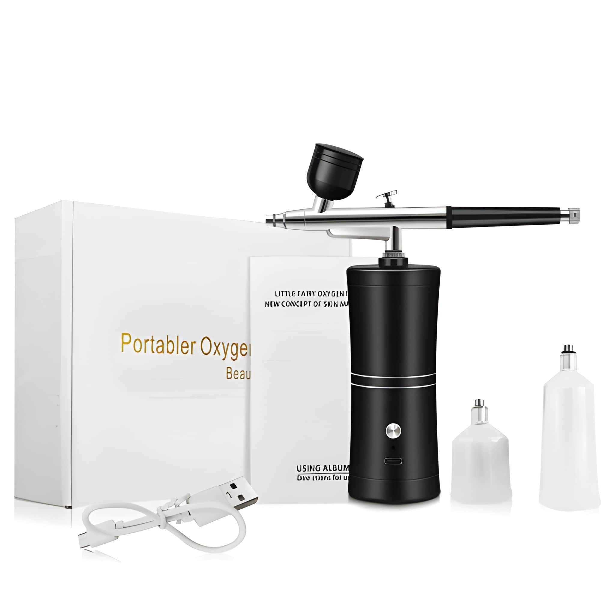 Athlix Airbrush-Kompressor Airbrush mit Kompressor zum Nagellackieren kabellos Sprühpistole, 360 kPa Luftdruck - Ideal für feine Detailarbeiten