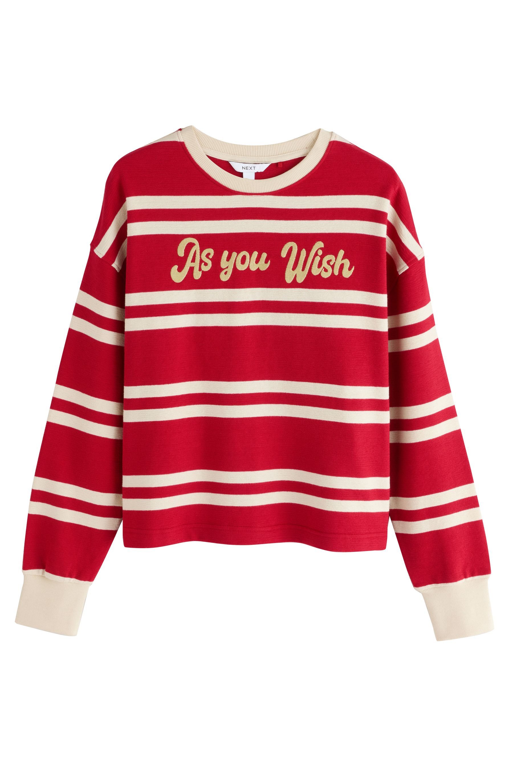 Sweater Gestreiftes Sweatshirt mit Grafik