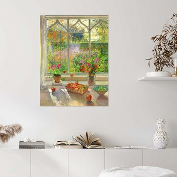 Posterlounge Wandfolie Timothy Easton, Blick in den Garten, Malerei