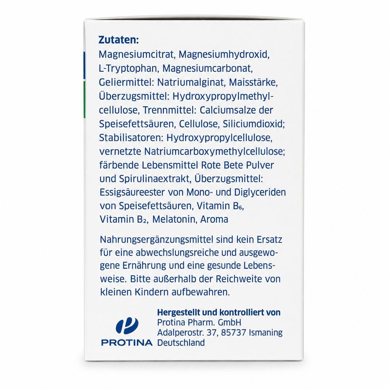 Protina Pharmazeutische GmbH MAGNESIUM DIASPORAL pro DEPOT Schneller Einschlaf. Tabletten