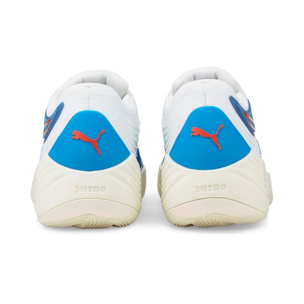 PUMA Hallen-Indoorschuhe Fusion Nitro blau/weiss Herren Badmintonschuh