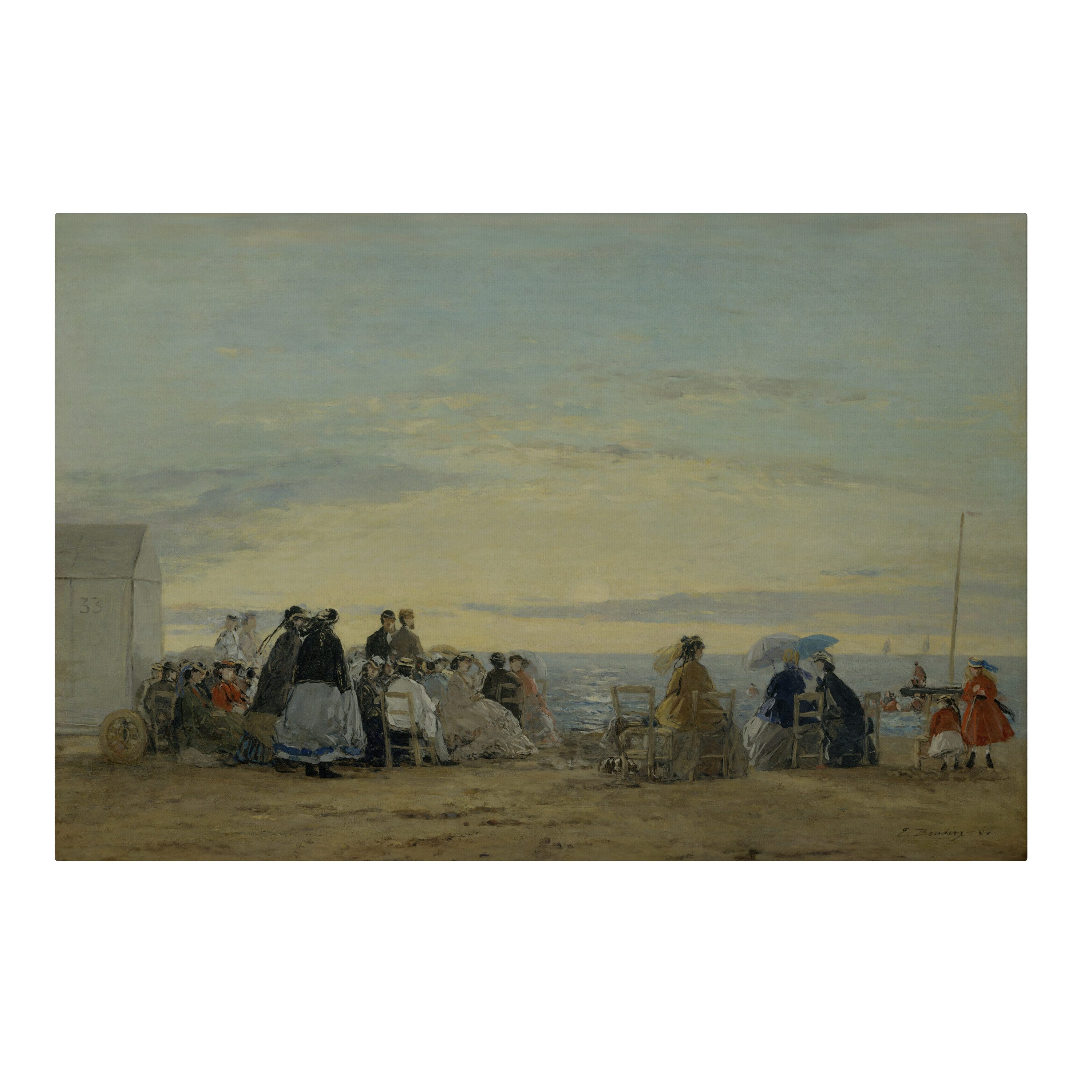 SPACEREBELS Leinwandbild CHARMING COASTAL MOMENTS, Landschaft (1 St), 3 cm Keilrahmen, Baumwollleinwand