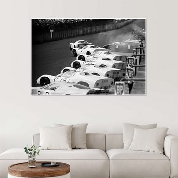 Posterlounge Poster Motorsport Images, Jo Siffert und Hans Herrmann, Porsche 910/8, Nürburgring 1967, Wohnzimmer Vintage Fotografie