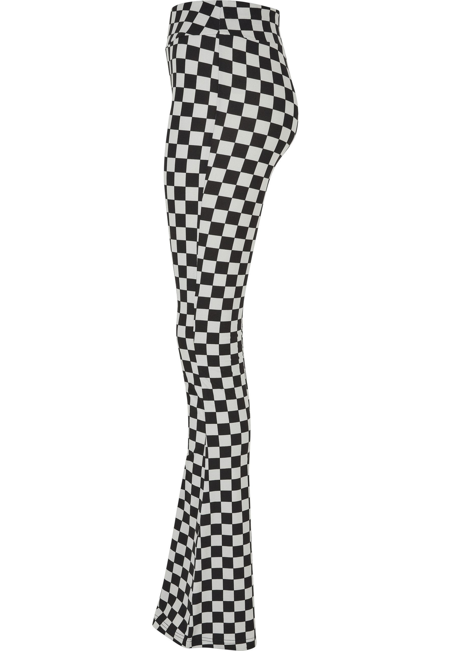 URBAN CLASSICS Leggings Urban Classics Damen Ladies Checked Boot Cut Leggings (1-tlg)