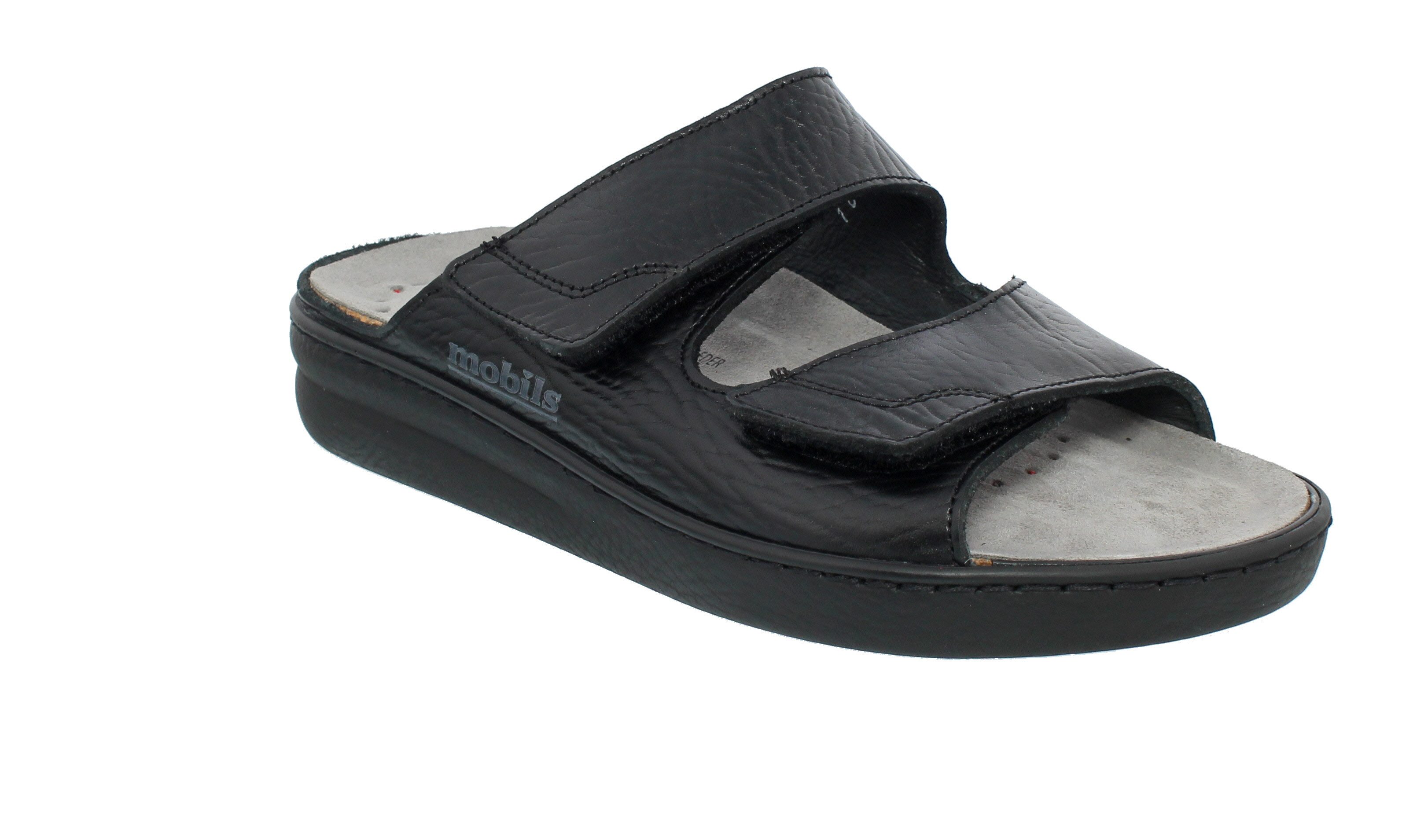 Mephisto Mephisto James, Pantolette, Black, Mamouth 714 (Glattleder), Wechself Pantolette
