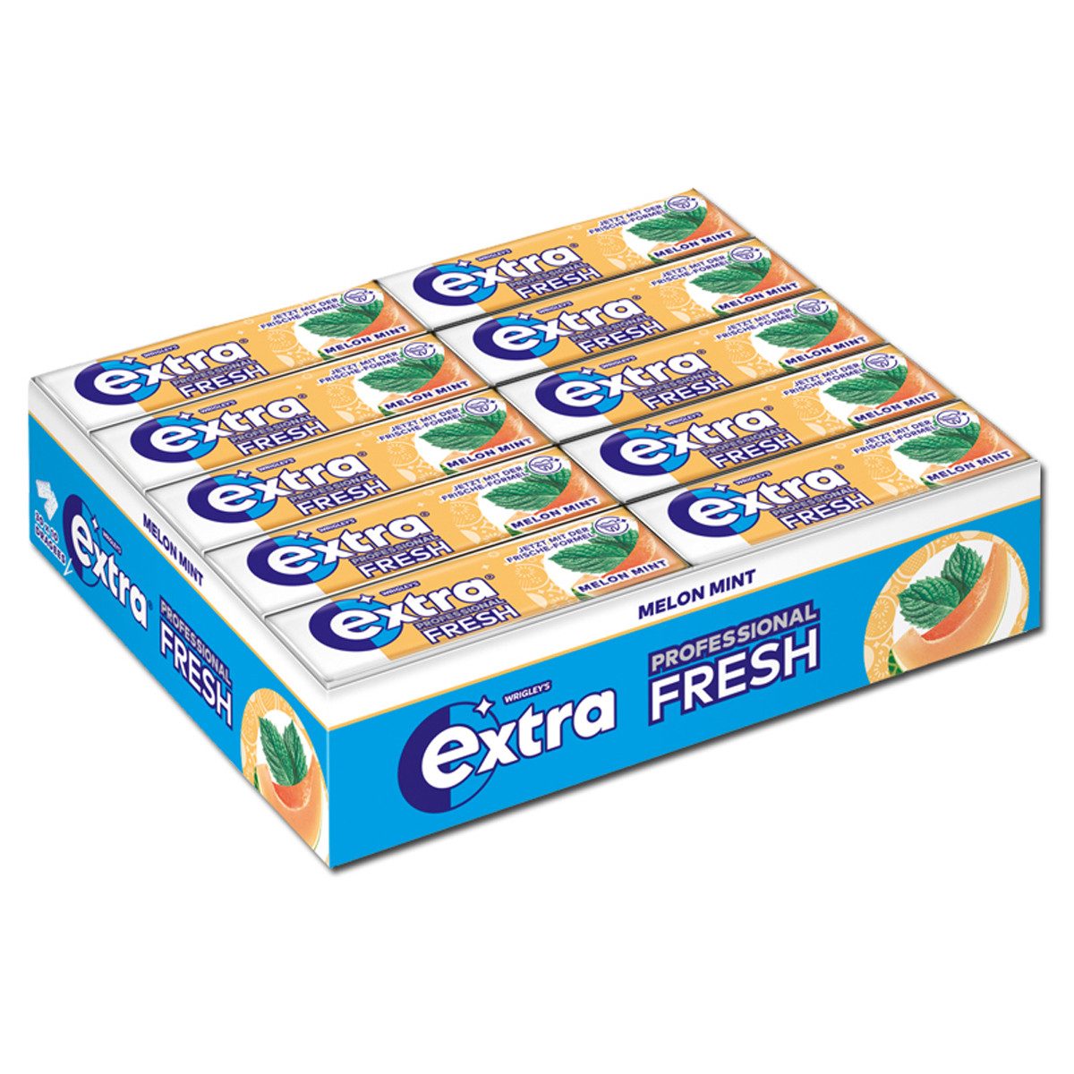 Wrigleys Extra Süßigkeit, Wrigleys Extra Professional FRESH Melon Minze 10 Dragees 14g 30er Pack
