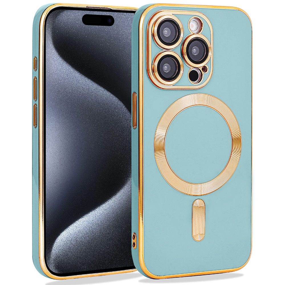 FITSU Handyhülle Case für iPhone 15 Pro Handyhülle MagSafe kompatibel mit Kameraschutz 6,1 Zoll, MagSafe kompatible Schutzhülle für iPhone 15 Pro Hülle Handyschale