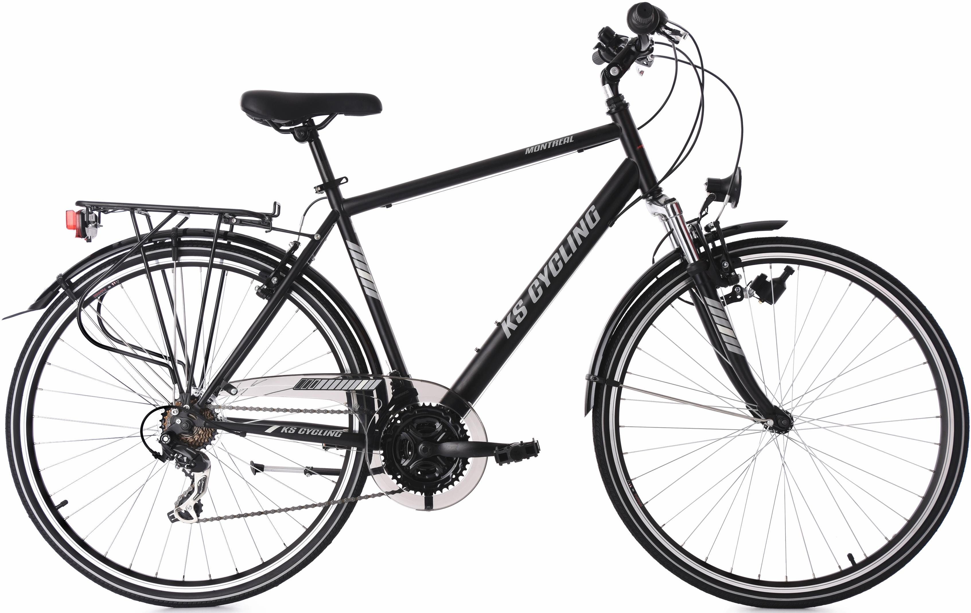 KS Cycling Trekkingrad Montreal, 21 Gang Shimano Tourney Schaltwerk, Kettenschaltung, für Herren, Kettenschaltung
