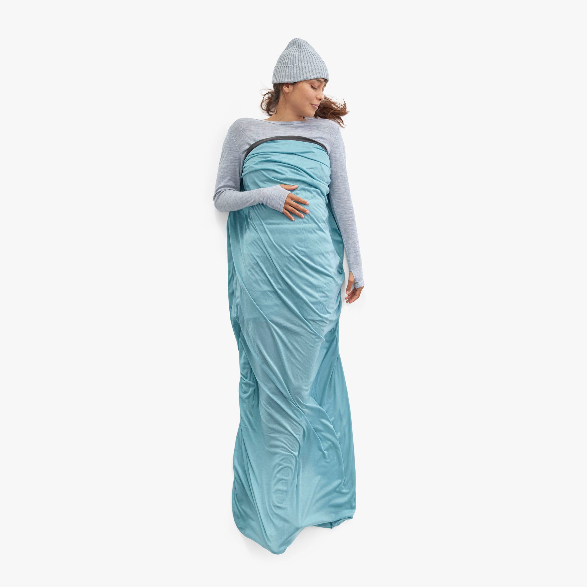 sea to summit Trekkingschlafsack Comfort Blend Sleeping Bag Liner AQUA SEA BLUE-R