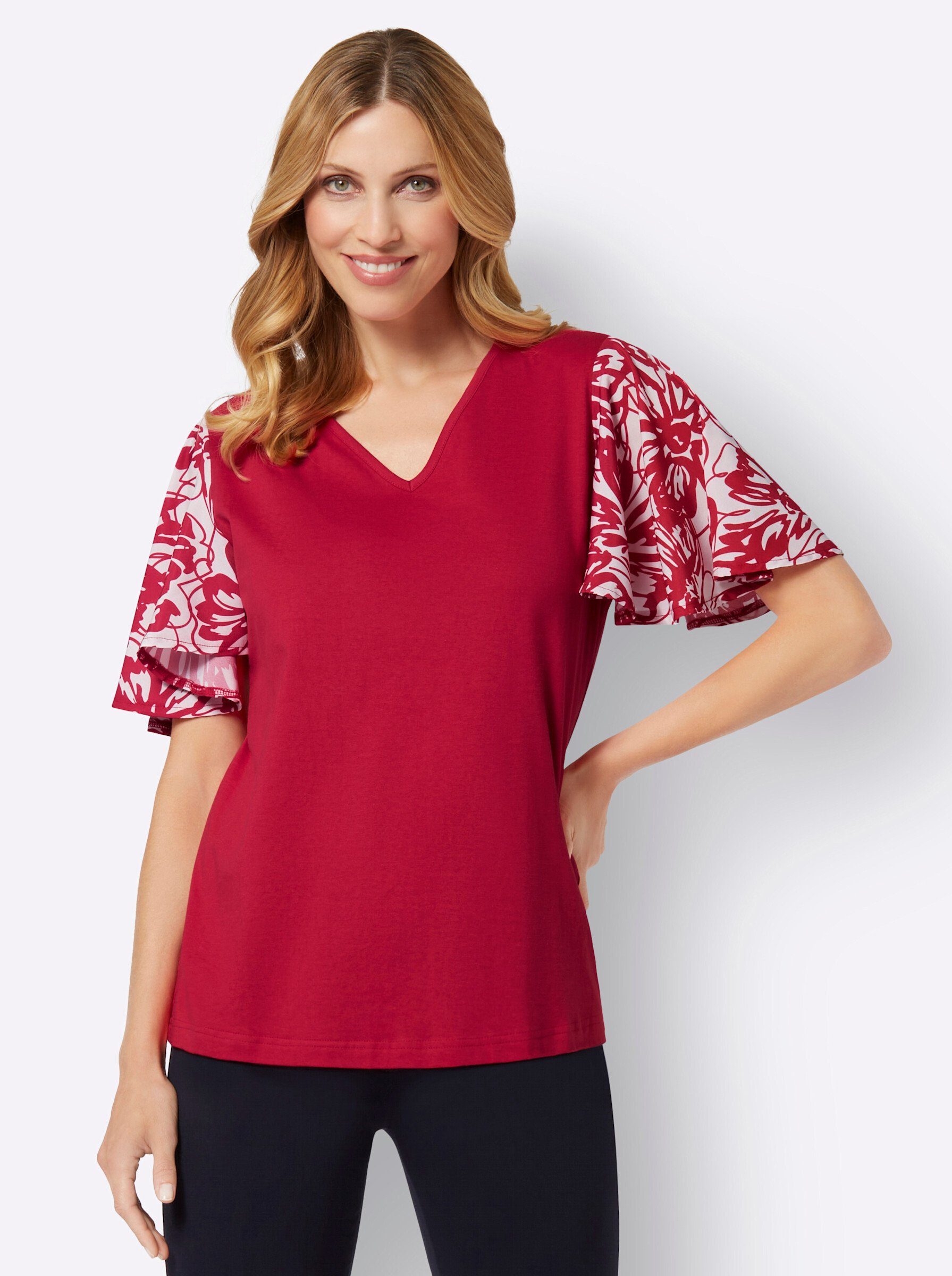 Sieh an! T-Shirt V-Shirt 3/4-Arm günstig online kaufen