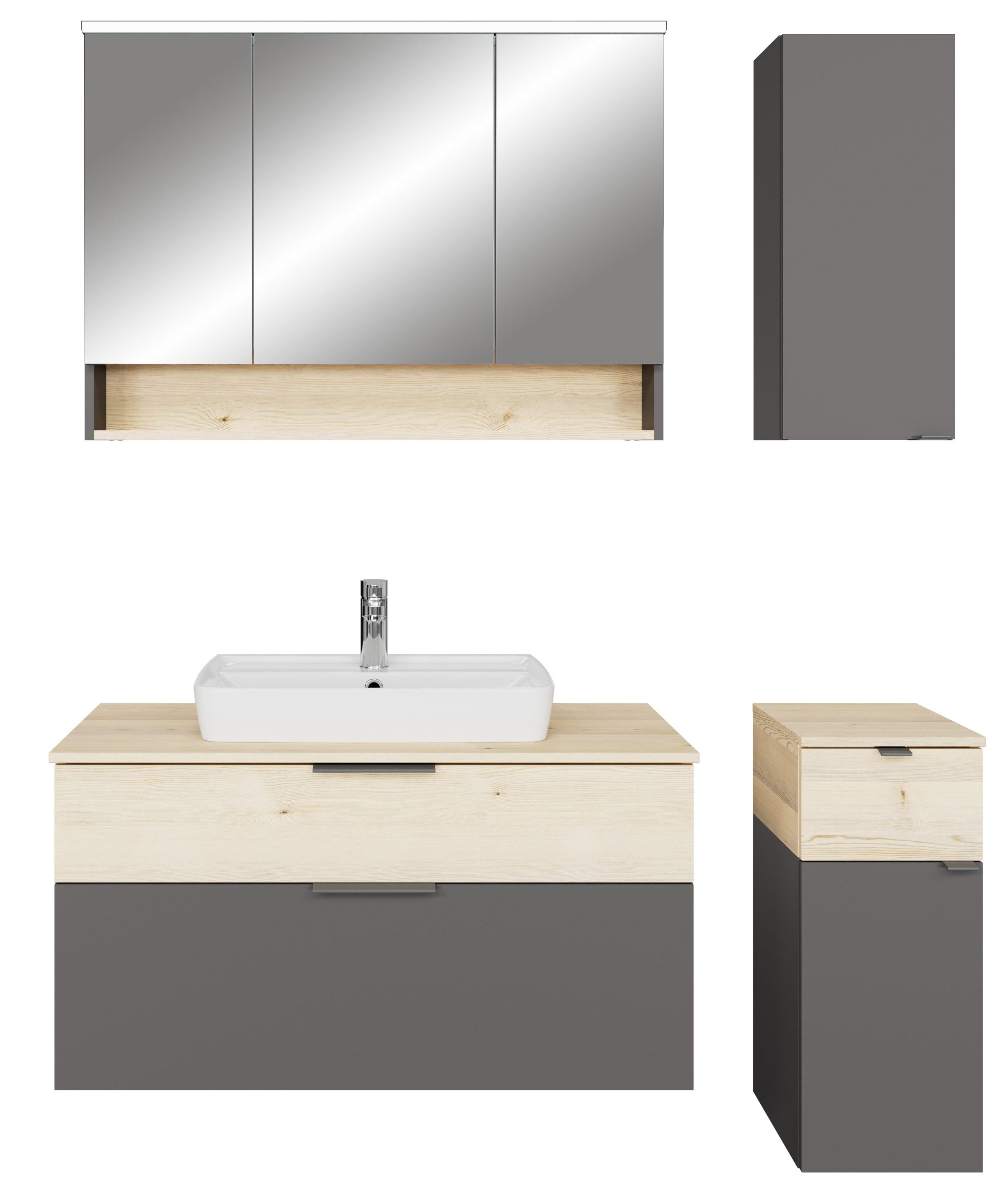 Saphir Badmöbel-Set Quickset 394, (Komplett-Set, 5-St)