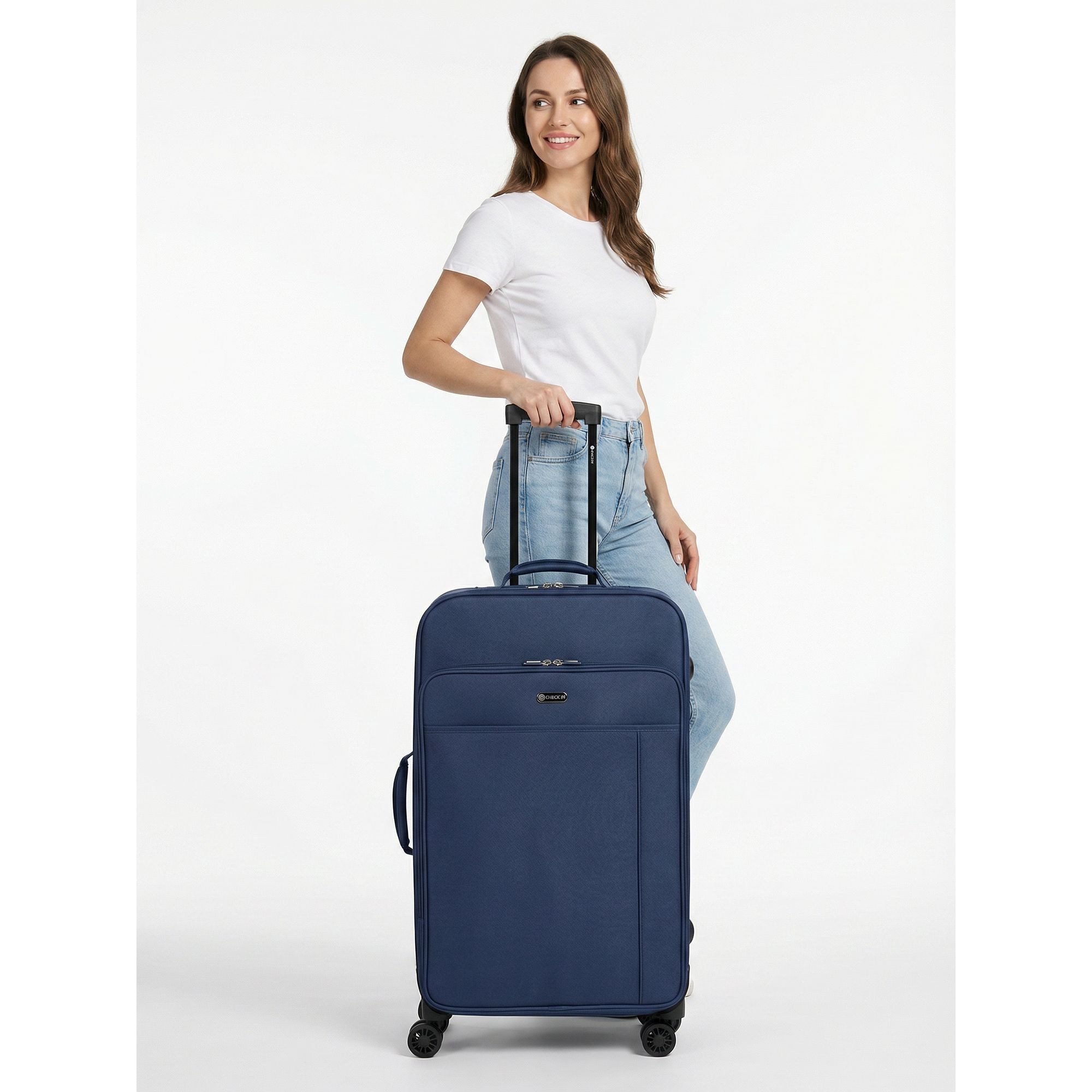 CHECK.IN® Weichgepäck-Trolley Sevilla 3.0, 4 Rollen, Polyester