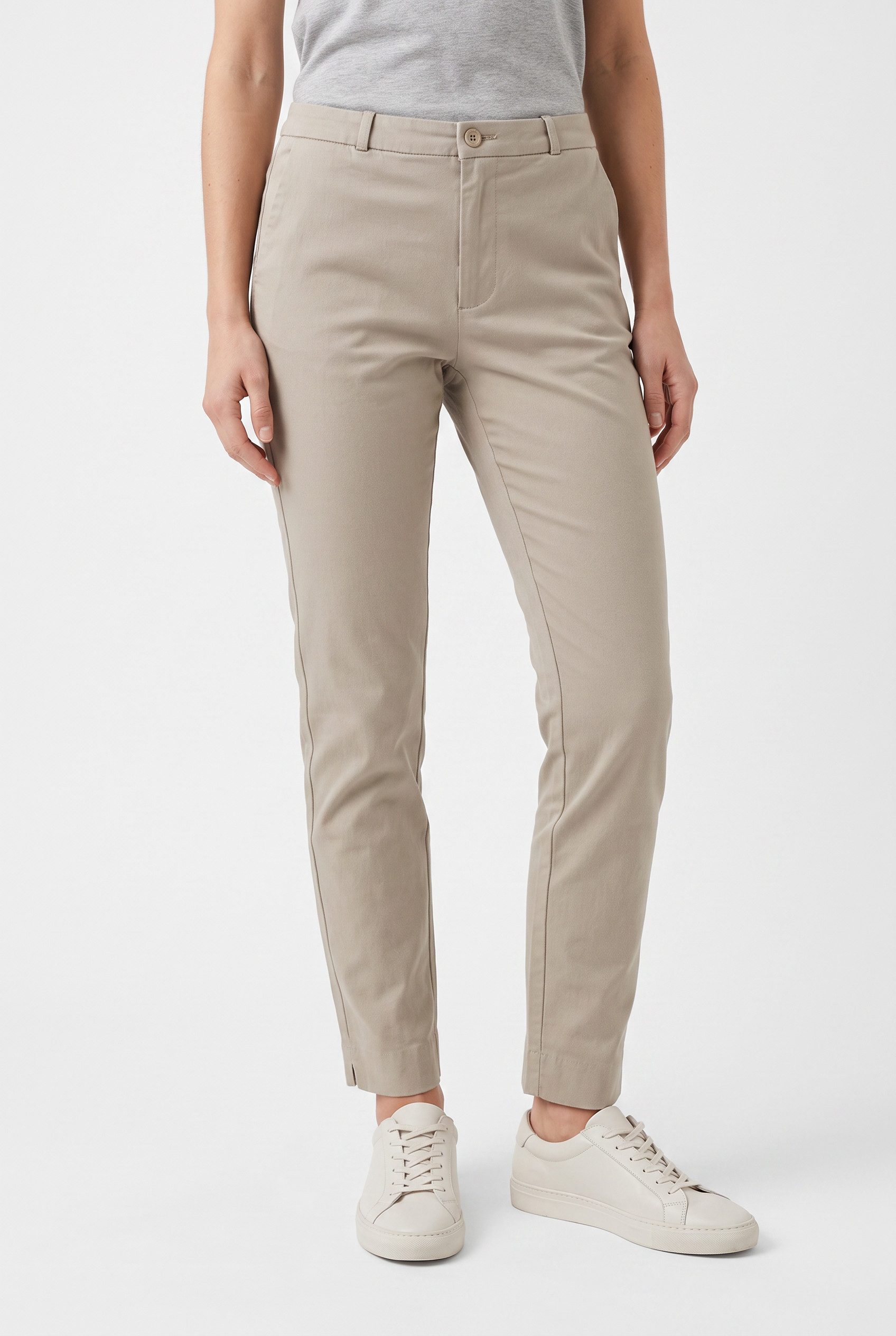 FREEQUENT Stoffhose FQSOLVEJ-ANKLE-PA Sommerhose knöchellang im Chino-Stil