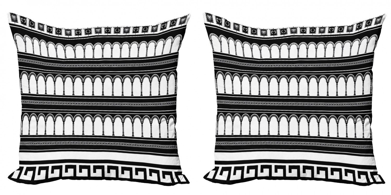 Kissenbezüge Modern Accent Doppelseitiger Digitaldruck, Abakuhaus (2 Stück), Toga-Party Colosseum Bogen Kunst