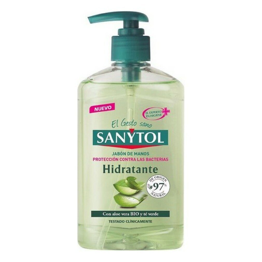 hidratante Gesichtsmaske ANTIBACTERIAS dosificador jabón ml 250 manos Sanytol