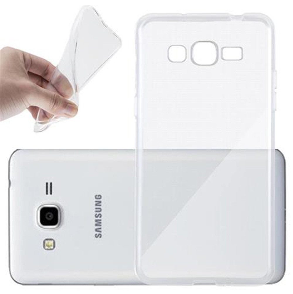Cadorabo Handyhülle für Samsung Galaxy GRAND PRIME Hülle Samsung Galaxy GRAND PRIME, Hülle TPU Silikon Handy Schutzhülle Slim Transparent Case Cover