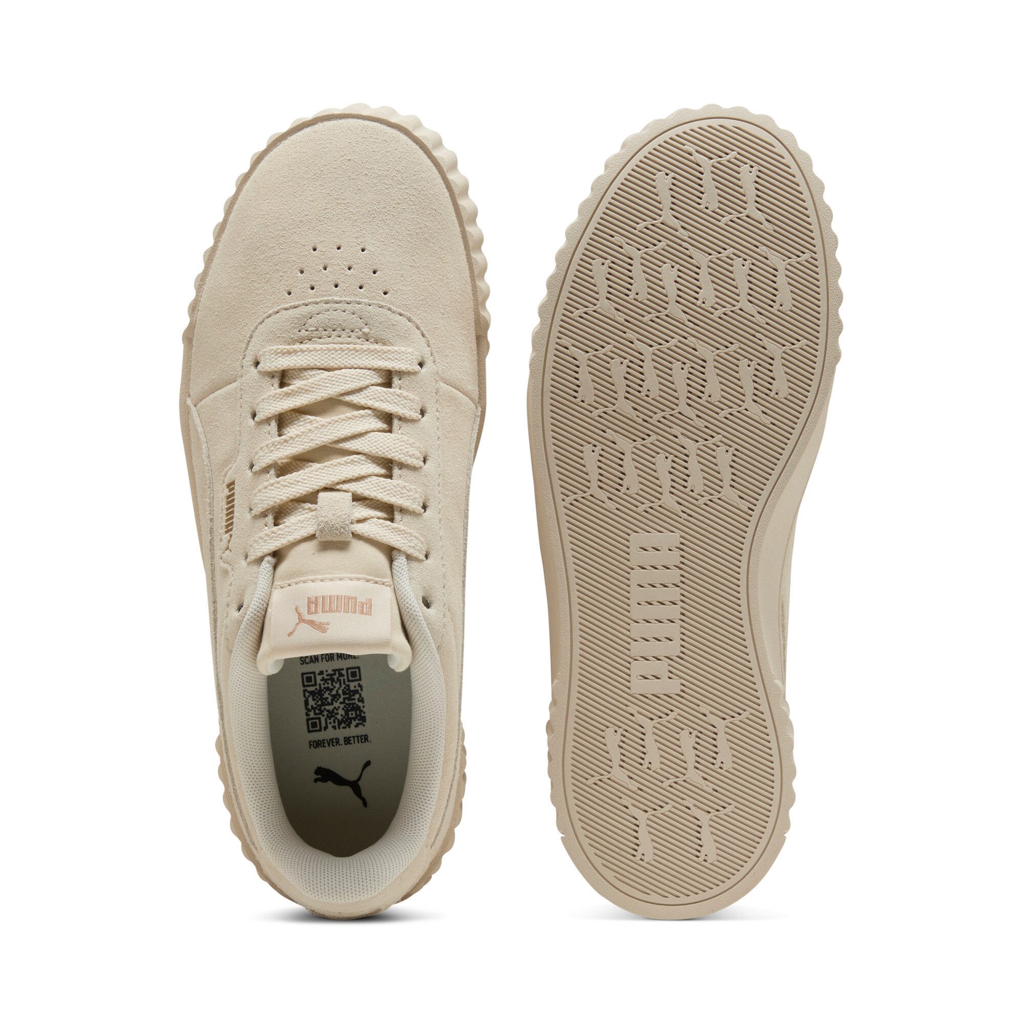 PUMA CARINA 30 SD Sneaker aus Wildleder, mit SOFTFOAM+ Einlegesohle, mit Schnürung – Bild 4 von 5