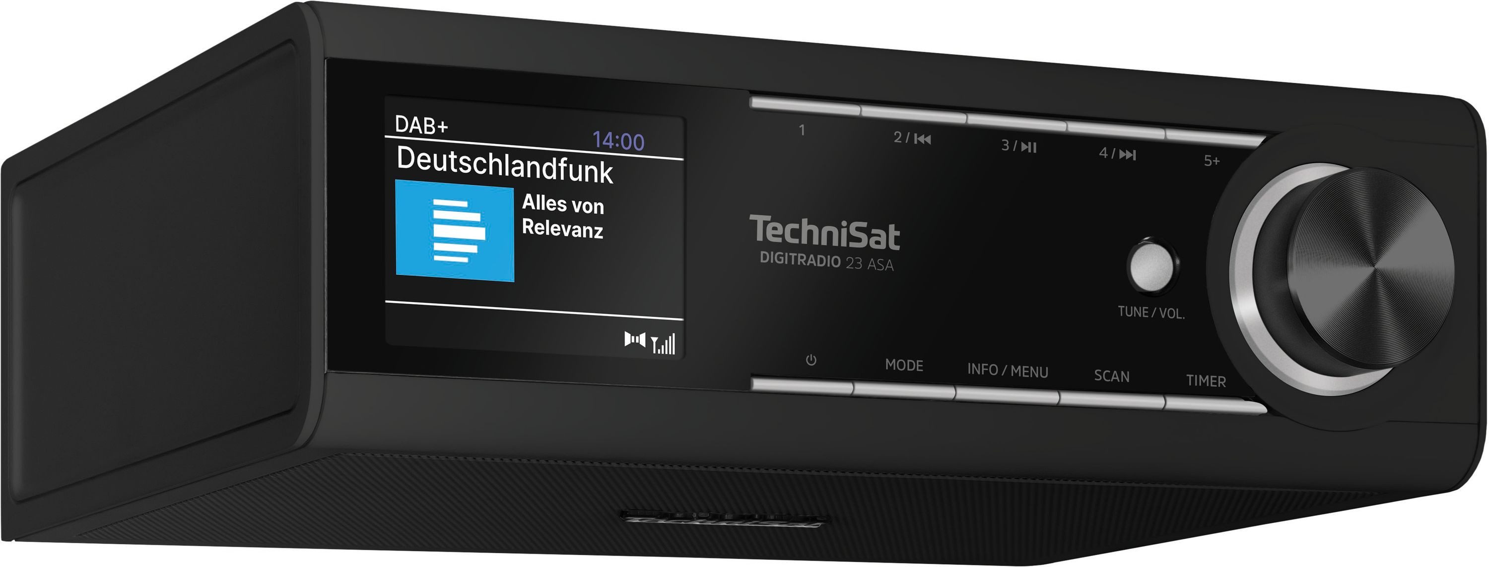 TechniSat DIGITRADIO 23 ASA Küchen-Radio (Digitalradio (DAB), FM-Tuner mit RDS, 3 W, DAB+ Digitalradio, UKW, Automatic Safety Alert Funktion, Bluetooth)