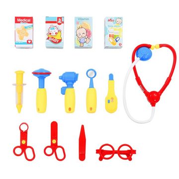 DOTMALL Spielzeug-Arztkoffer 15-teiliges Spielset „Doktor spielen“ für Kinder 38 x 30 x 67,5cm