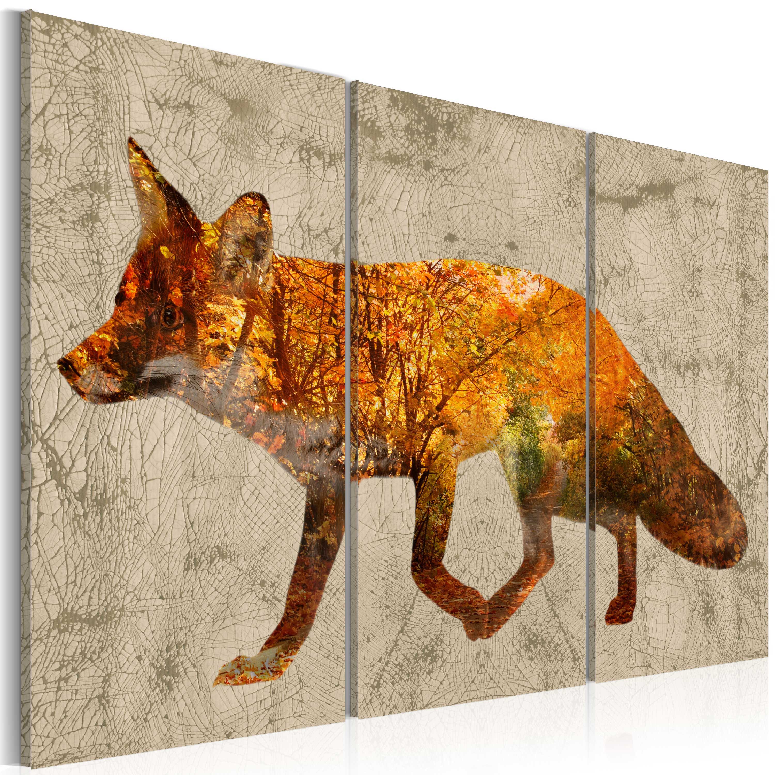 Artgeist Wandbild Fox in The Wood