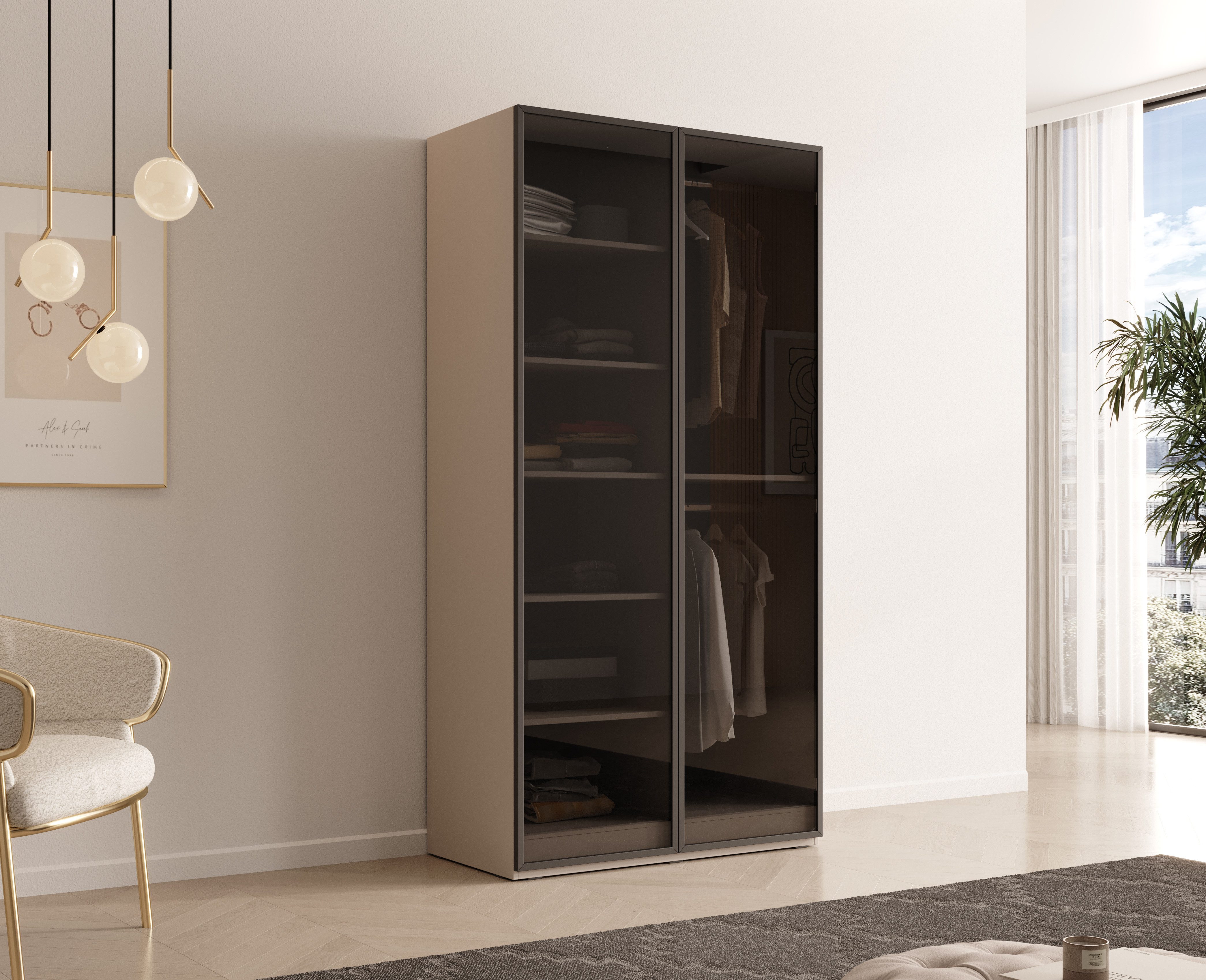 MOEBLO Drehtürenschrank MINEWRA ANTISOL (Kleiderschrank 2/4/6 günstig online kaufen
