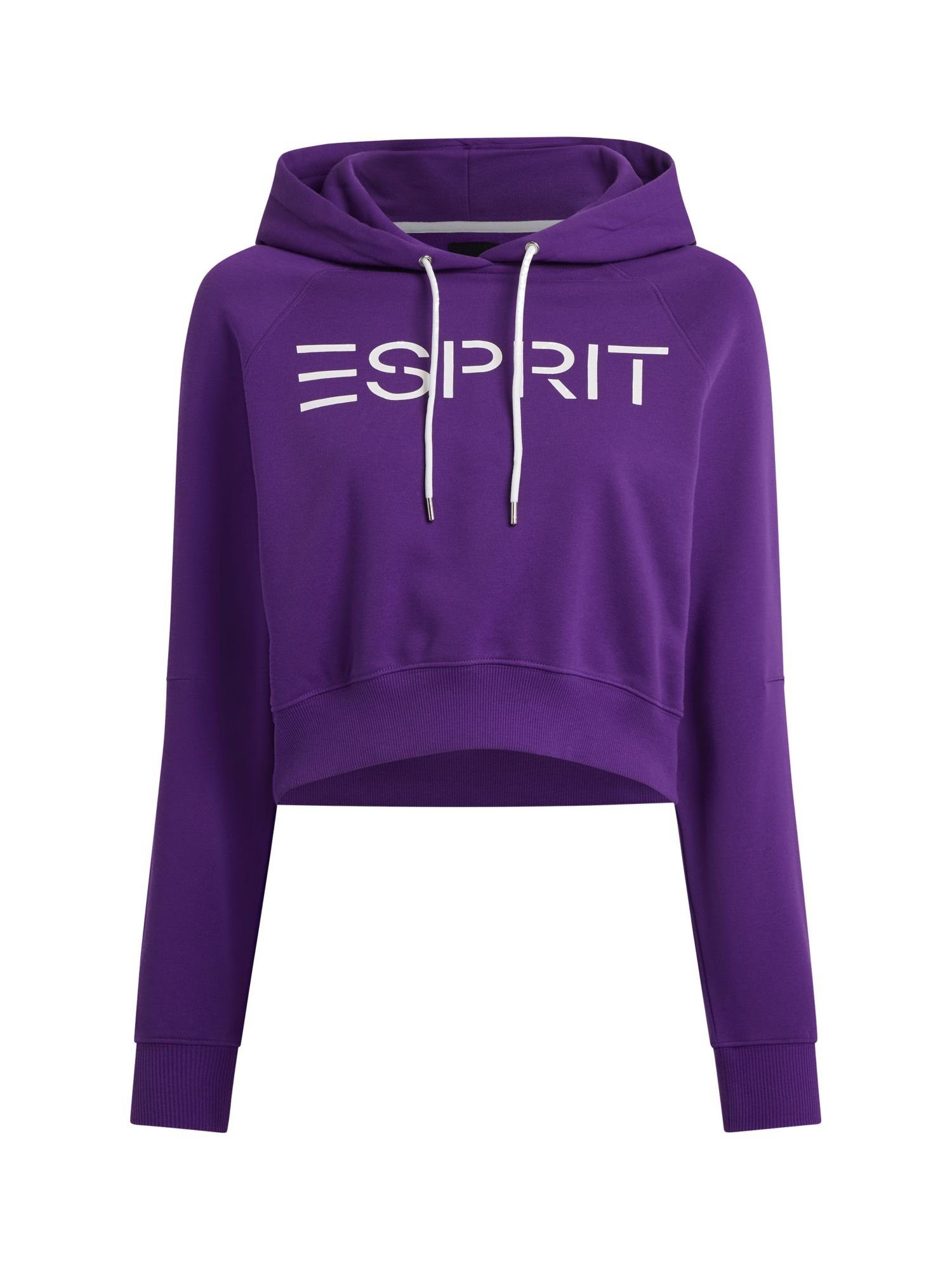 neue Season Esprit Sweatshirt Cropped-Hoodie mit (1-tlg) Logo PURPLE BERRY