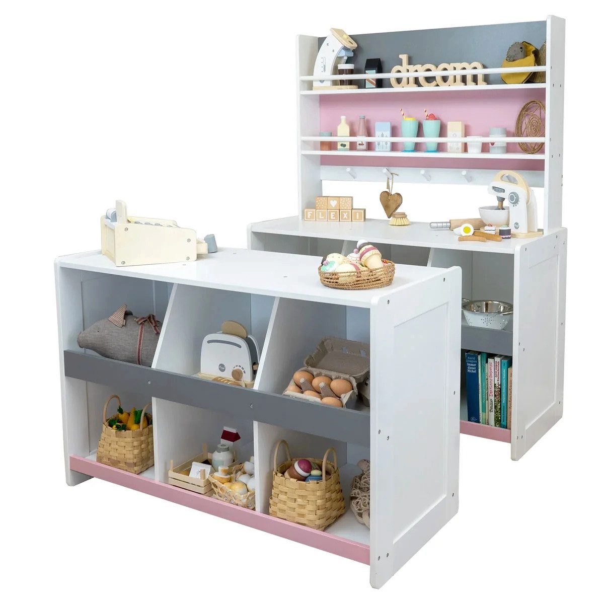 Meppi Kaufladen Flexi weiss / grau