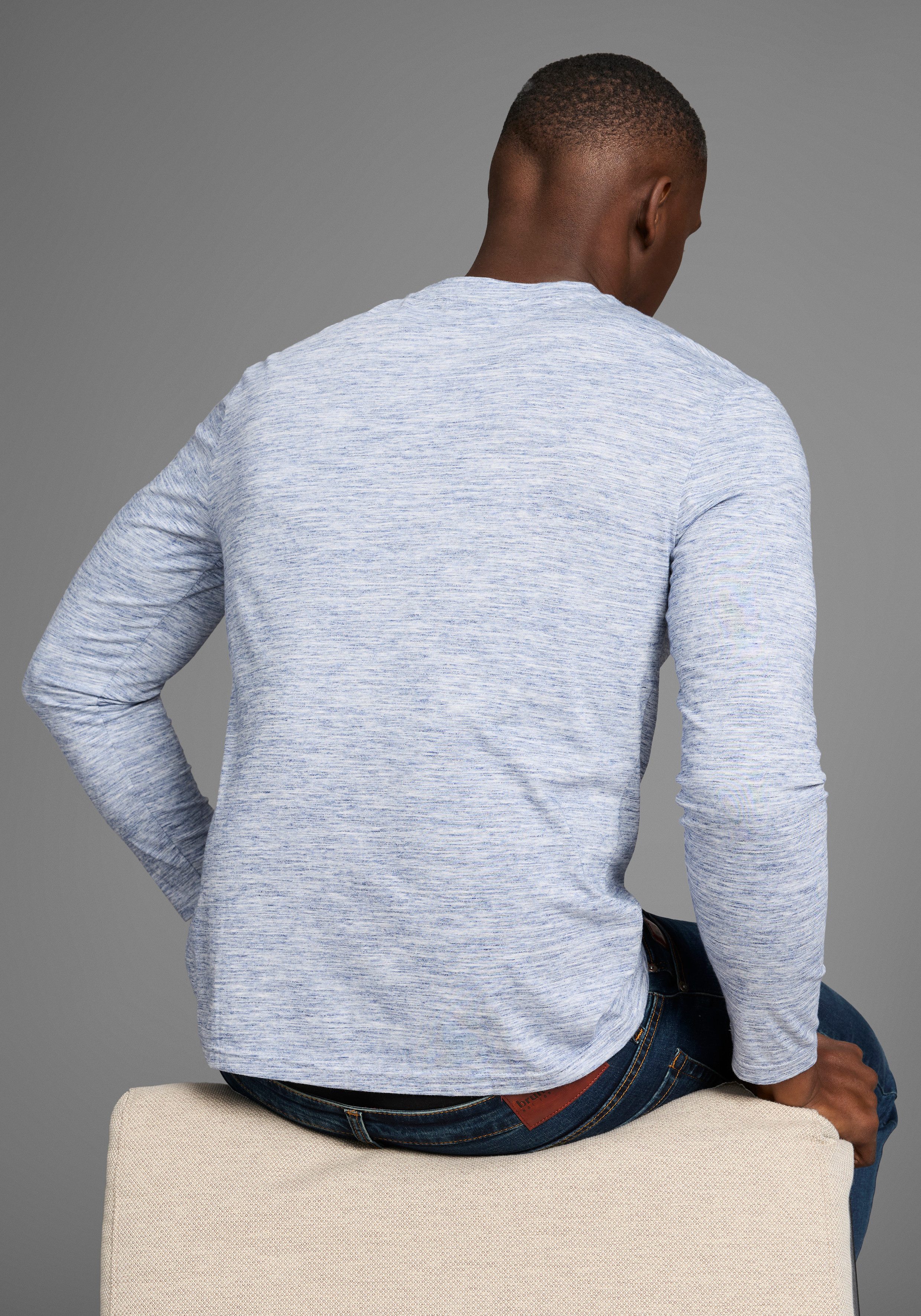 Bruno Banani Langarmshirt Langarmshirt in schmaler günstig online kaufen