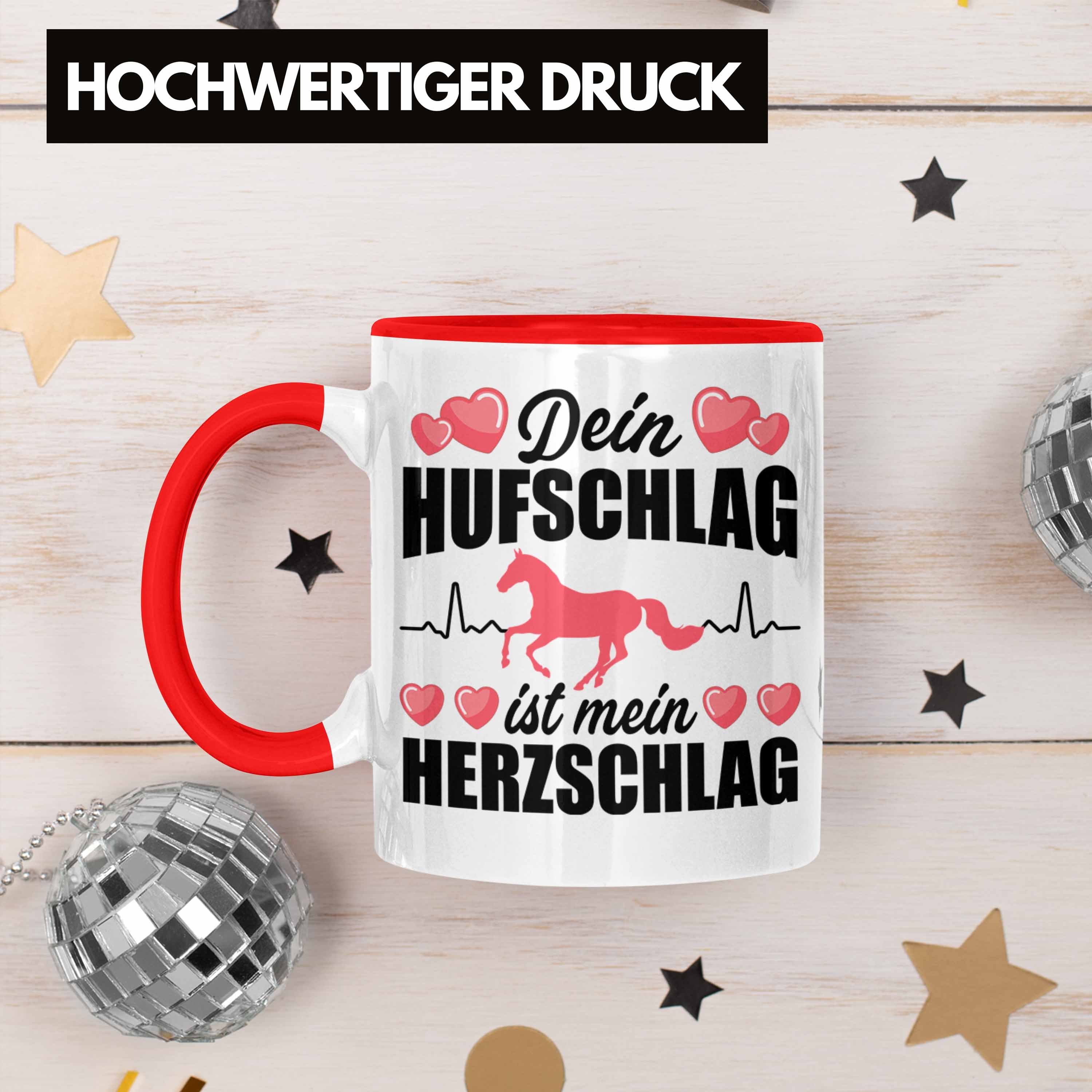 für Mädchen Trendation Tasse Geschenke Reiterin - Pferdeflüsterer Pferd Kaffeetasse Reiten Tasse Geschenk Spruch Rot Pferde Erwachsene Trendation