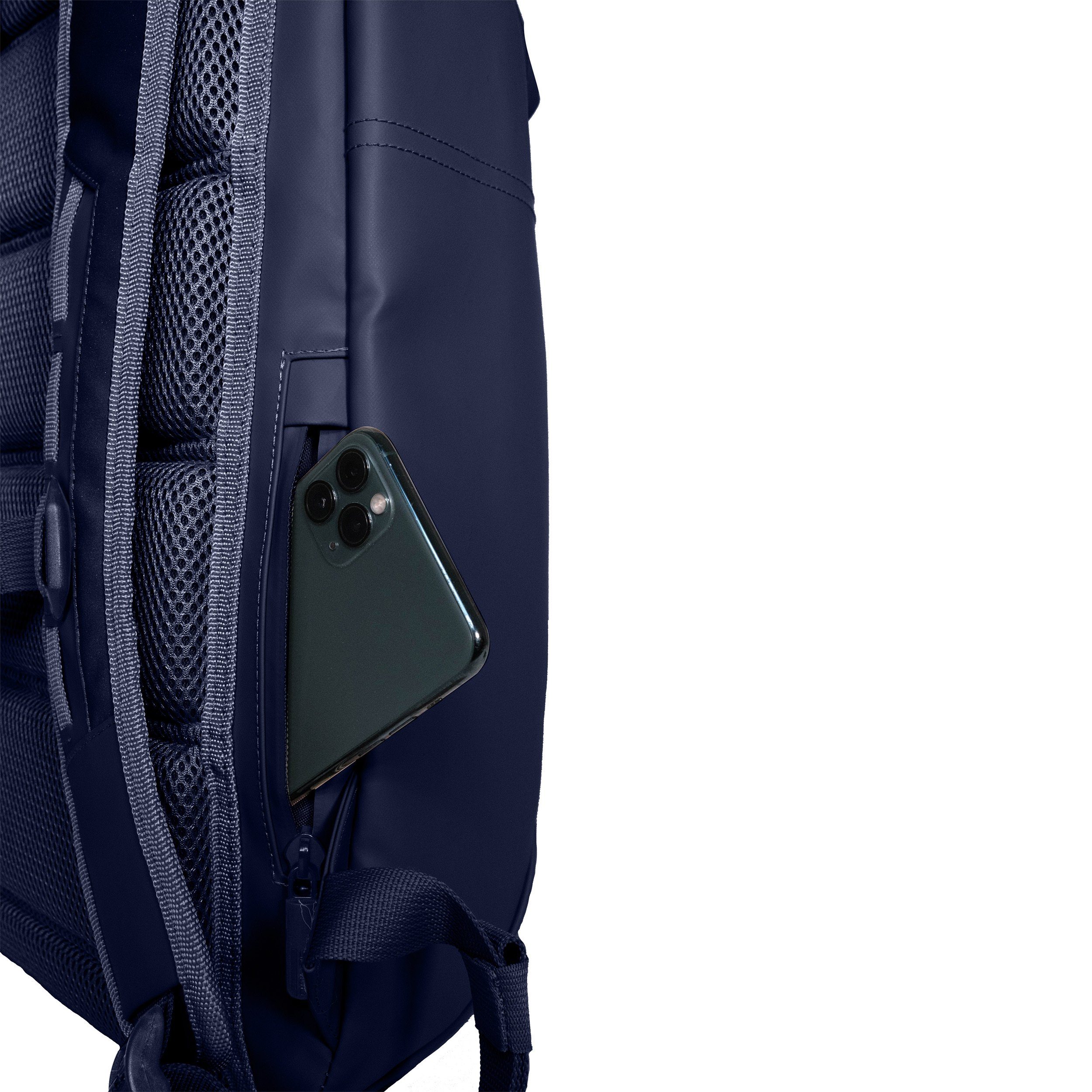 OAK25 Cityrucksack Rucksack Daybag, Wasserabweisend Reflektierend, navy