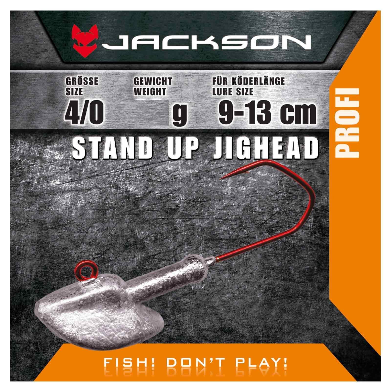 Jackson Fishing Jighaken, Jackson VMC Jighead Stand Up 4/0 für Köderlänge 9–13 cm 24g