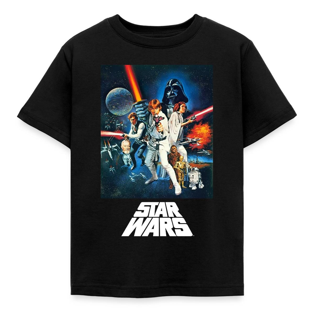 Spreadshirt T-Shirt Star Wars Retro Motiv Kinder T-Shirt (1-tlg)
