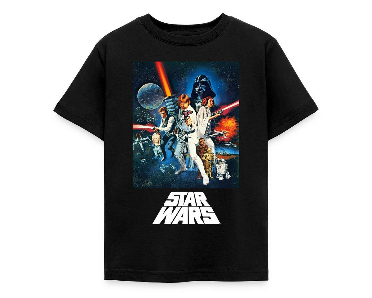 Spreadshirt T-Shirt Star Wars Retro Motiv Kinder T-Shirt (1-tlg) Fällt klein aus. Wir empfehlen, eine Größe größer zu bestellen.