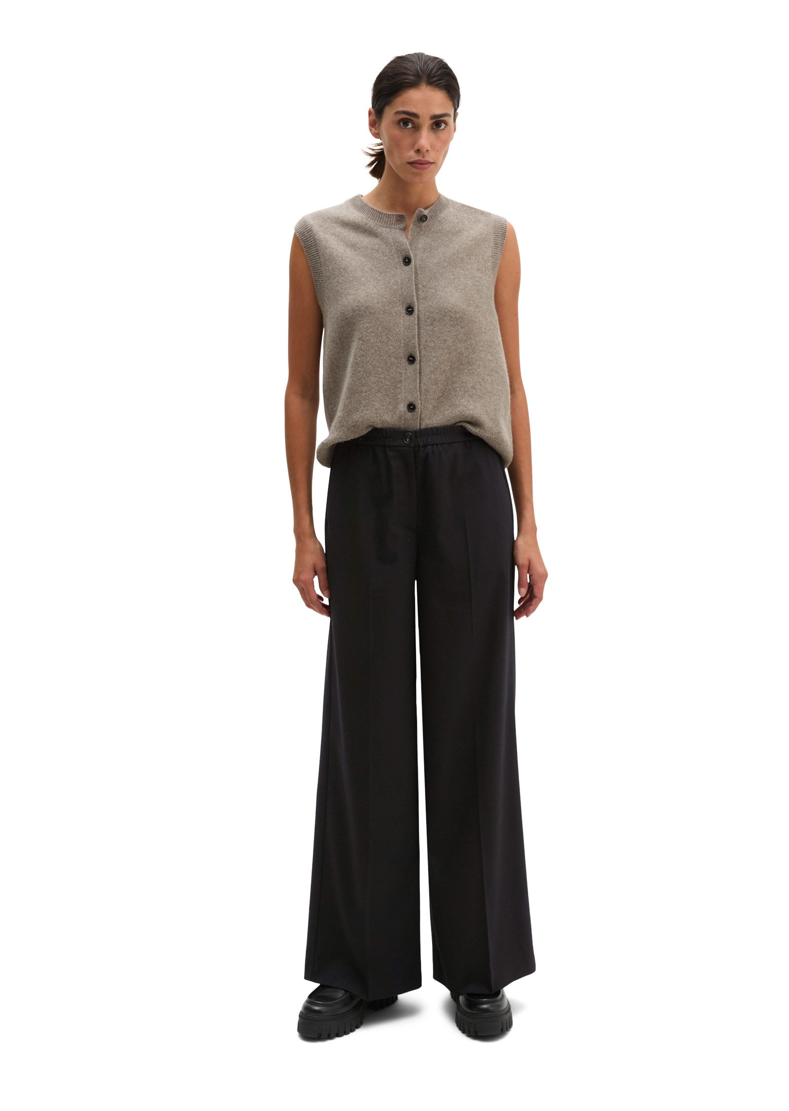 Marc O'Polo Stoffhose MARGO WIDE in Woll-Optik, Wide Fit – Bild 5 von 5