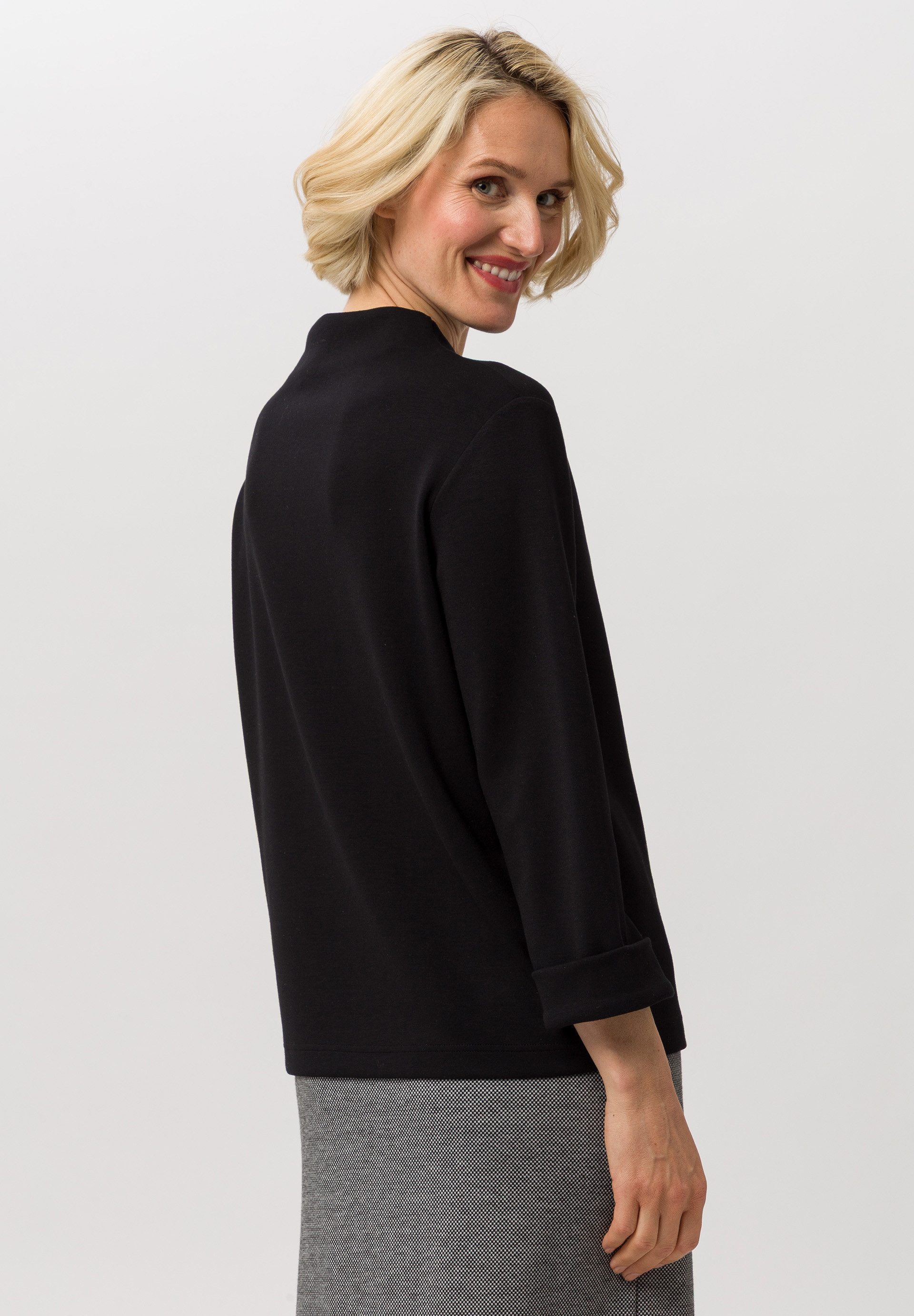 FRANK WALDER T-Shirt aus weichem Modal-Mix