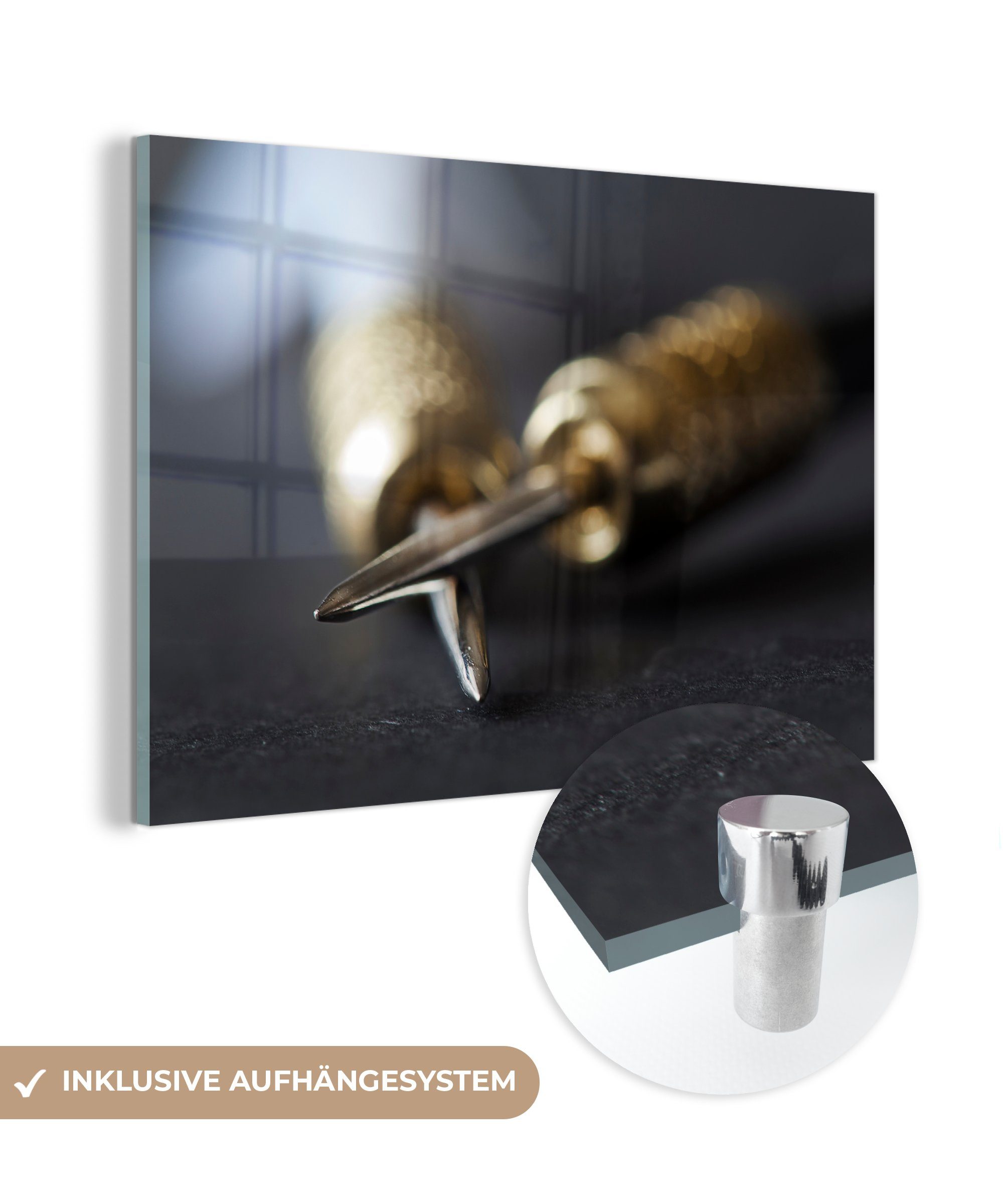 MuchoWow Acrylglasbild Darts, (1 St), Acrylglasbilder Wohnzimmer & Schlafzimmer | Bilder