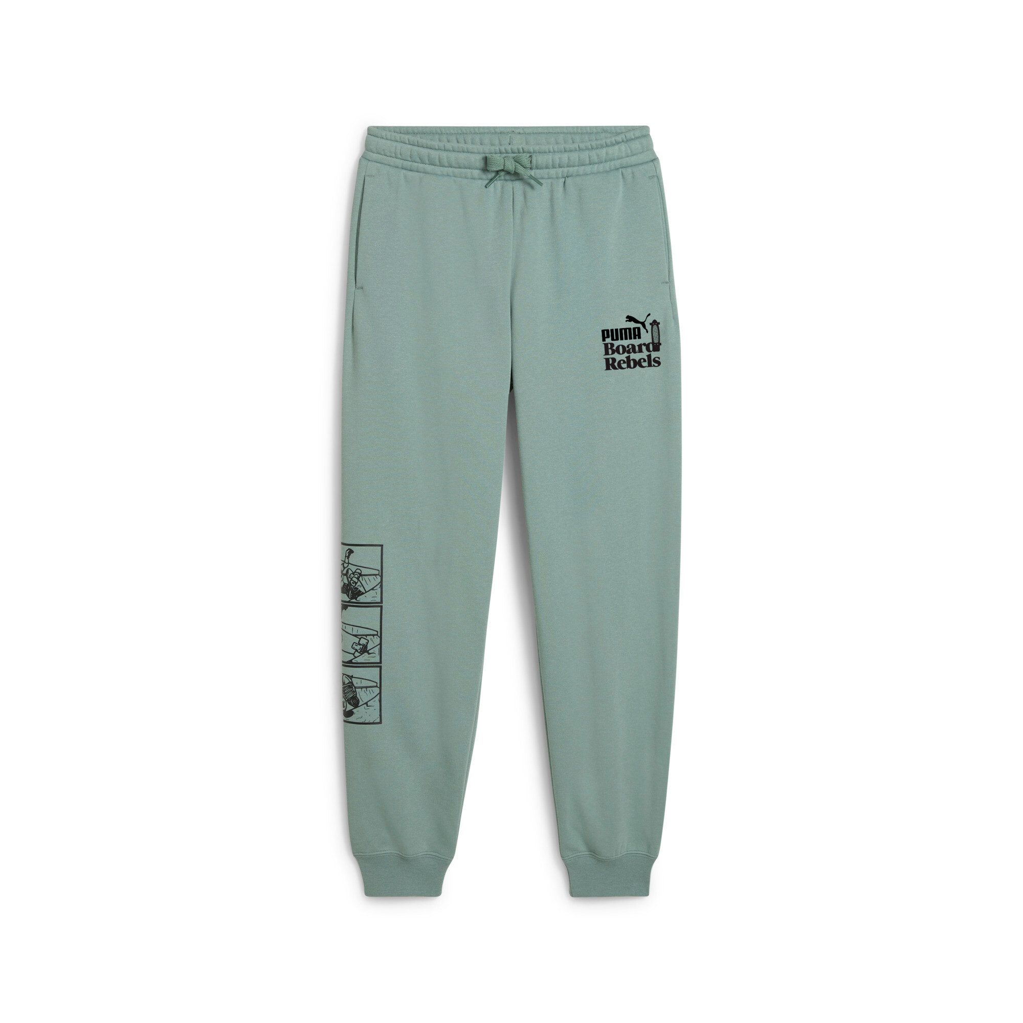 PUMA Trainingshose MID90S SWEATPANTS FL B für Jugendliche, sportlicher Stil, mit Print-Applikationen