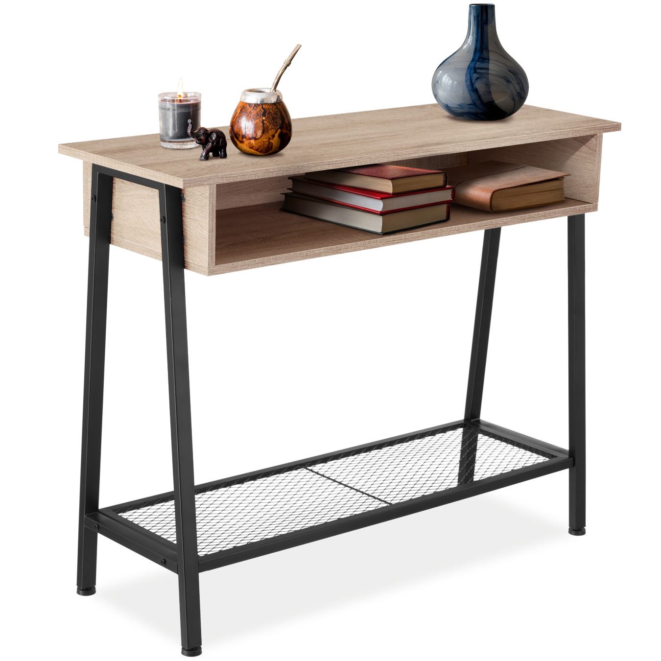 tectake Konsolentisch Beistelltisch Tralee 100x35x80,5cm (1-St., günstig online kaufen
