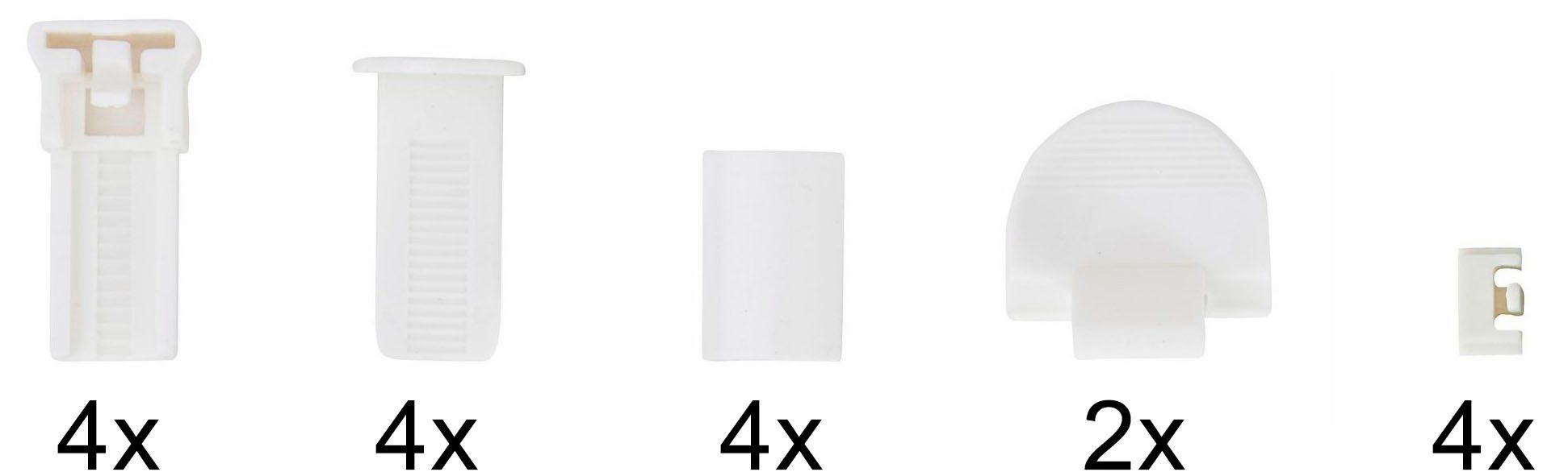 my home Klemmträger Montagezubehör-Set, Plissees, (Set, günstig online kaufen