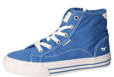 Mustang Shoes High-Top-Sneaker, Freizeitschuh, Сапоги на шнуровке, Plateau, High Top-Sneaker, Freizeitschuh mit Innenreißverschluss