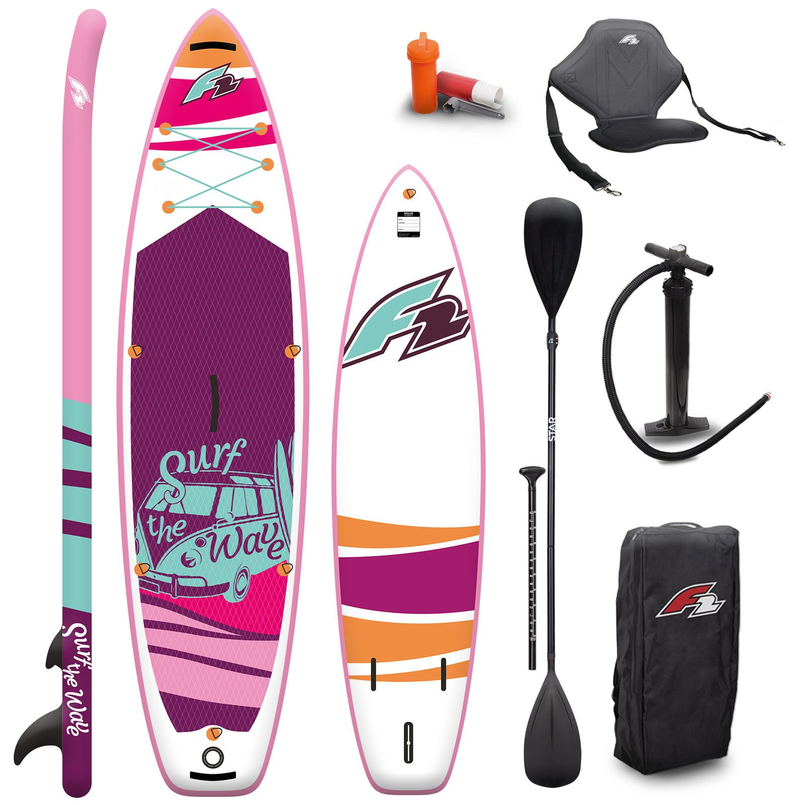 F2 SUP-Board F2 Damen SUP Stand Up Paddle Board Surf the Wave Limited Edition 10'0', Stand up paddle board