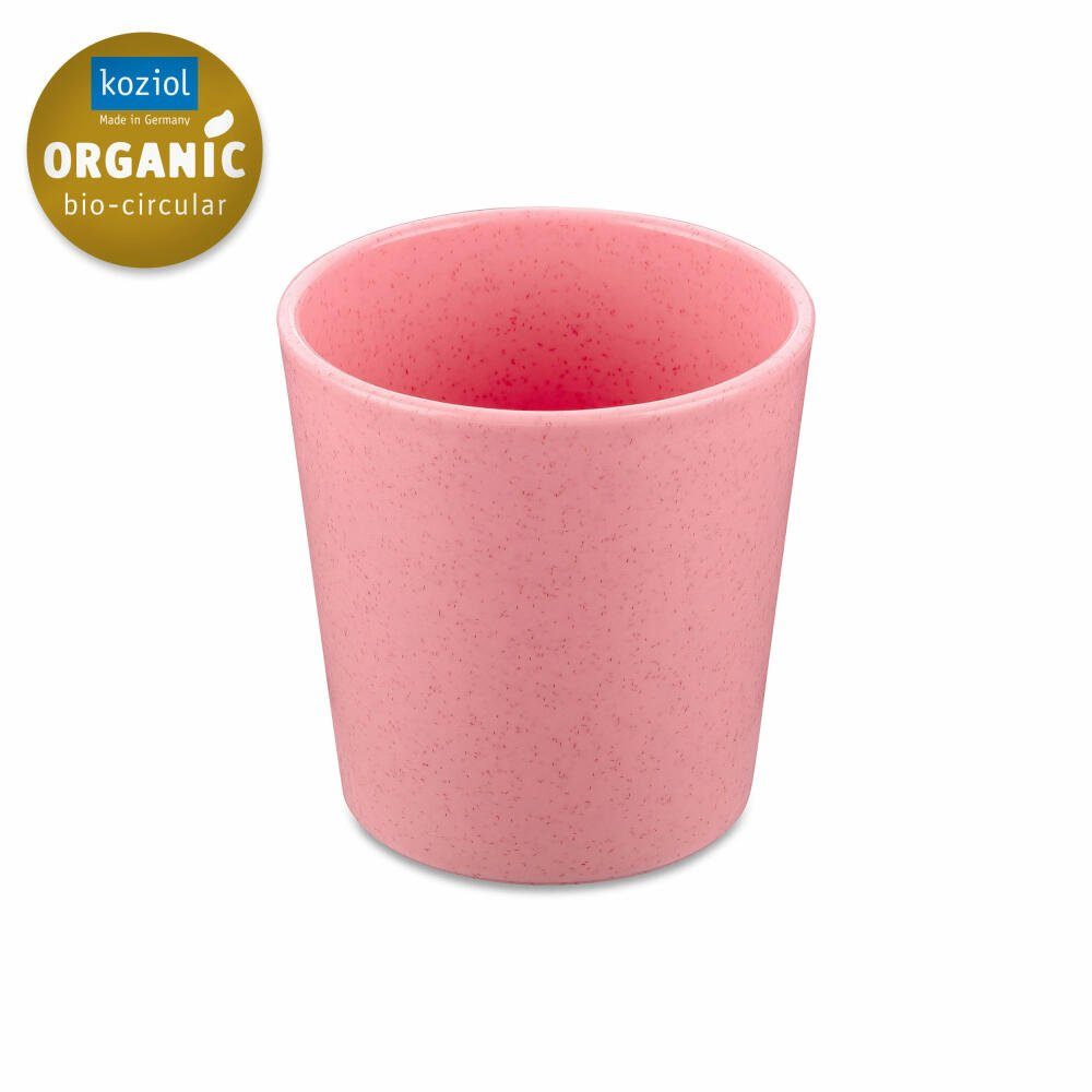 KOZIOL Becher Connect Cup S Organic Strawberry Ice Cream, 190 ml, Biozirkulärer Kunststoff