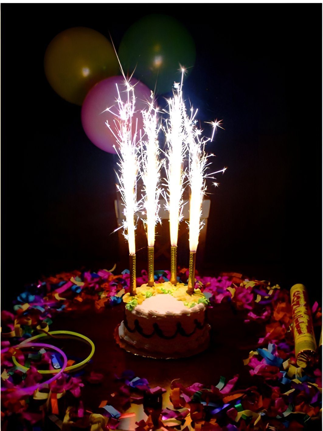 Festivalartikel Geburtstagskerze Pixie-Kerzen Kerzenfontäne 4 Stk Kerzen Ge günstig online kaufen