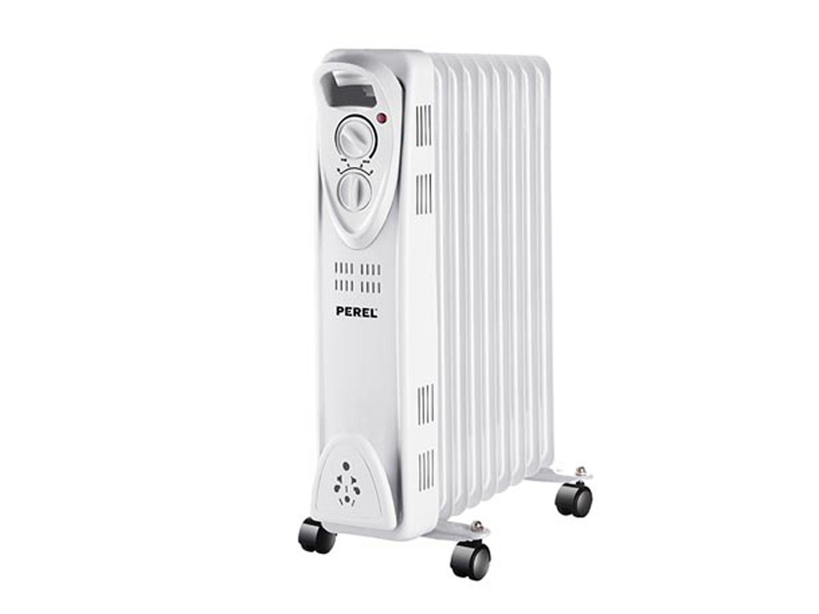 PEREL Ölradiator, Elektro Heizkörper 9 Rippen mobile Elektroheizung leise Heizradiator